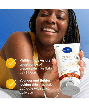 NIVEA Skin Firming & Anti Crepe Body Serum-Lotion with Q10 Hyaluronic Acid and Vitamin C 72-Hour Moisture 6.7 Fl Oz Tube - Buy Online on GoSupps.com