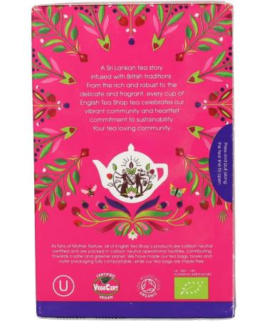  English Tea Shop English Tea Shop Organic Red Berry Infusion 20 Bags 40g - Buy Online on GoSupps.com