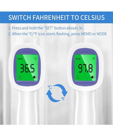 Buy LPOW Forehead Thermometer 2 in 1 Dual Mode for Adults | Accurate & Fast - Buy Online on GoSupps.com
