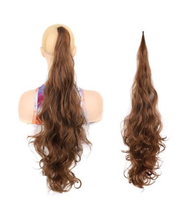 Ponytail Extensions Daily Use Synthetic Ponytail 32inch Long Flexible Wrap Around Pony Tail Hair PonytailExtensions for Women Fake Tail Hairpiece for Women(12L) 32inch 12L