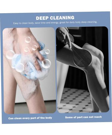 Healeved Bath Towel Back Scrubber Set - Exfoliating Body Spa Towels for Clean and Smooth Skin - 2pcs - Buy Online on GoSupps.com
