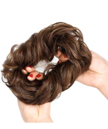 Yamel Messy Bun Hair Piece - Light Auburn/Dark Auburn Updo Extension for Women - Buy Online on GoSupps.com