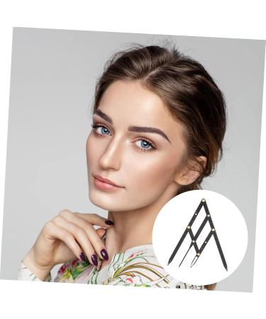Healeved 3 Pcs Second Generation Scale Brow Stencils Eyebrow Measuring Rulers Eyebrow Tools Stainless Steel 25x5x0.6cmx3pcs Blackx3pcs - Buy Online on GoSupps.com