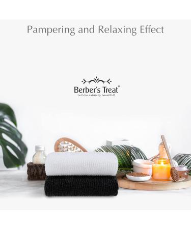 Berbers Treat Peeling Bath Towels Set | Premium Viscose Japanese Scrubber Towels for Gentle Exfoliation & Smooth Skin - Buy Online on GoSupps.com