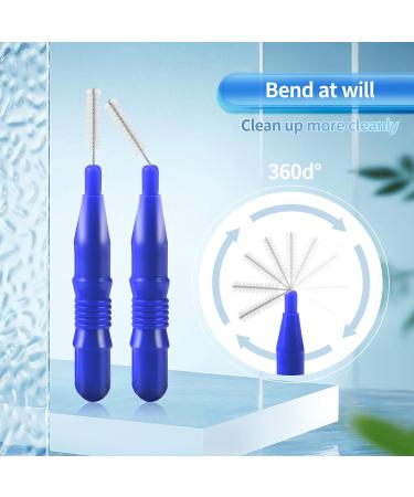 50 Interdental Brushes - Annhua Space Brush Set with Storage Box | Gap Toothbrush & Dental Floss - Multiple Colors Available - Buy Online on GoSupps.com