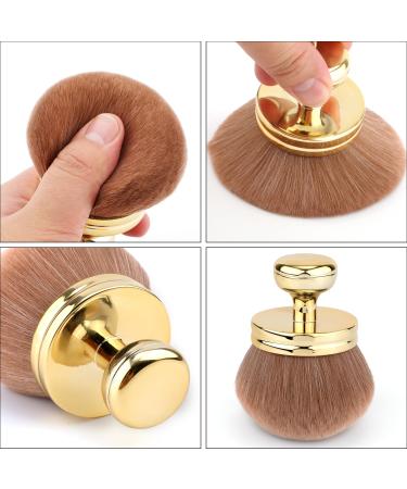 Large Oval Self Tanning Brush - Premium Body Makeup Applicator for Legs Arms Face & Body | Gold - Buy Online on GoSupps.com