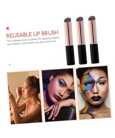Ipetboom 3 Pcs Reusable Lip Brush Set | Lipstick Lip Mask & Scrub Applicator | Portable Lip Makeup Tool - Buy Online on GoSupps.com