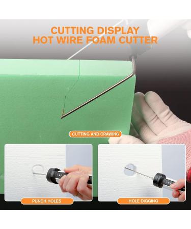 RONGTER 3 in 1 Hot Wire Foam Cutter kit  Foam Cutter Electric Styrofoam Cutting Tool 15W/ 6V  Heated Foam Carving Knife Kit with Cleaning Brush Wh3in1 - Buy Online on GoSupps.com