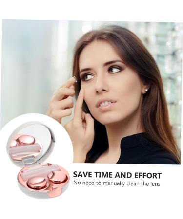 HOMSFOU White Travel Contact Lens Case - Durable Plastic Storage Box - Ideal for Household Use - Buy Online on GoSupps.com