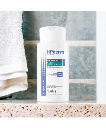  SORIFA Pack of 30 - HPderm Shower Gel - 2 in 1 body and hair - Dermo-protective - All skin and hair types - with oat proteins - Frequent use - pH neutral soap-free - 200 ml bottle - Buy Online on GoSupps.com