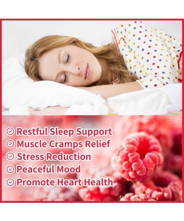 Magnesium Glycinate Gummies 500mg - Sugar Free Chelated Magnesium Potassium Supplement with Vitamin D B6 CoQ10 for Relaxation Calm Mood & Sleep Support - 60 Raspberry Gummies - Buy Online on GoSupps.com