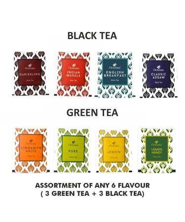 Octavius Teabags Sampler Pack - 6 Assorted Tea Flavors - Perfect Gift for Tea and Chai Lovers - 50 Enveloped Teabags - Buy Online on GoSupps.com