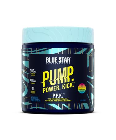 Blue Star Nutraceuticals P.P.K. Pre Workout Supplement - Energy Booster Nitric Oxide NO2 Booster Muscle Pumps & Hydration Support - Works After 1 Serving - 40 Servings (Rock Candy)