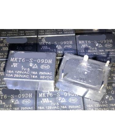 MKT6-S-09DH Replaceable:HF7520 009-HTP(283)(335) (7520-1A-9V) Relay 4pins 16A 1Pcs