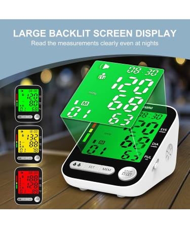 Automatic Blood Pressure Monitor for Home Use | Rechargeable Digital BP Machine with Large Display & Adjustable Arm Cuff - Dual User Modes - Buy Online on GoSupps.com