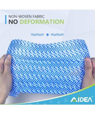 AIDEA Cleaning Wipes - 80 Ct Multi-Purpose Towel Reusable Cloths - Domestic Cleaning Towels - Dish Cloths (12''x24'') Blue - Buy Online on GoSupps.com