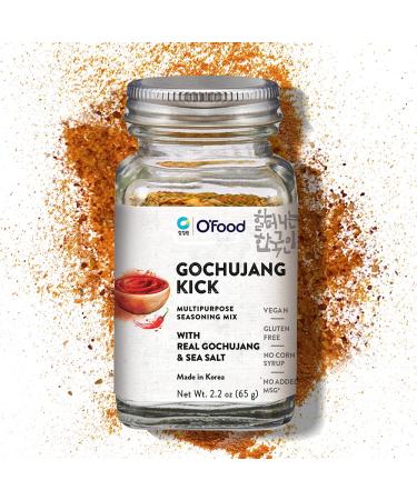 O'Food Chung Jung One Gochujang Kick Powder Multipurpose Seasoning Mix with Real Korean Gochujang & Sea Salt, Vegan, Gluten Free, No Corn Syrup, No added MSG, 2.2oz (65g)