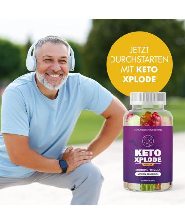 Ketoxplode Gummi Bears - Original Fruit Gummies with Herbal Flavor | 60 Gummies | Natural Keto Supplement for Weight Loss - Buy Online on GoSupps.com