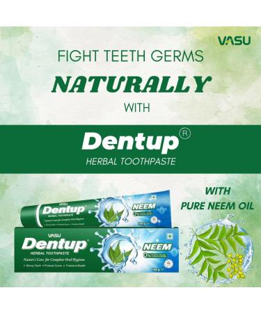 Dentup Herbal Toothpaste with Neem - Complete Oral Hygiene | Pack of 2 (100 gm x 2) - Buy Now - Buy Online on GoSupps.com