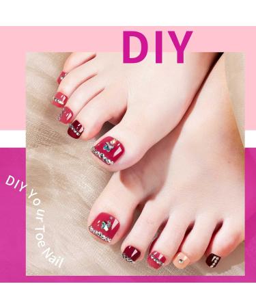 Teenitor 100pcs Clear Press on False Toenail Kit with Glue, Cuticle Pusher & File - Full Cover Fake Toenails for Salon - Buy Online on GoSupps.com