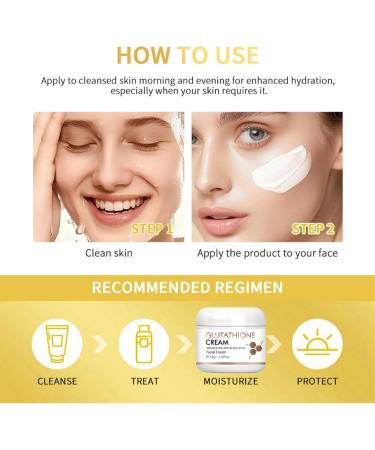 Glutathione Skin-Lightening-Cream Glutathione Whitening-Cream Face Moisturiser Cream Moisturising Anti Aging Face Cream Skin Tone Correcting 50g - Buy Online on GoSupps.com