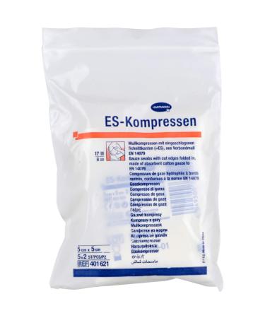 Paul Hartmann AG ES sterile gauze compresses white 5 x 5 cm 10 pieces Pack of 10