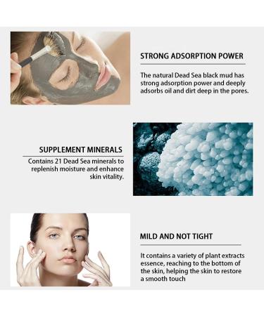 Besstoil Dead Sea Mud Mask for Face and Body Natural & Vegan Cruelty-Free Cosmetic - Mineral-Rich Hydrates Detoxifies & Deeply Cleanses Skin for Men & Women 230g - Buy Online on GoSupps.com