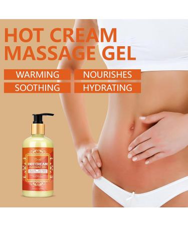 Anti Cellulite Massage Oil & Hot Cream Set Natural Firming Treatment for Legs Arms & Butt | Soothes Muscles & Moisturizes Skin (8 Fl Oz - Buy Online on GoSupps.com