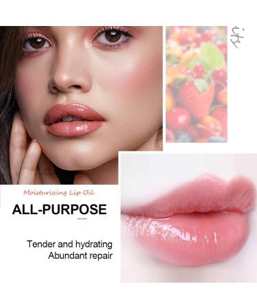 Fruity Lip Glow Oil | Non-Stick Roller Lip Gloss | Flavored Transparent Lip Oil Set | Shiny Fruity Lip Gloss - Buy Online on GoSupps.com