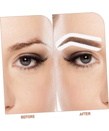 Healvian 12 Sheets White Eyebrow Stencil Kit For Beginners Eye Brow Stencil Kit 1 count (Pack of 1) White - Buy Online on GoSupps.com