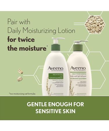 Aveeno Tone and Texture Daily Renewing Lotion Fragrance-Free Dry Skin & Keratosis Pilaris & Daily Moisturizing Body Wash with Pump Colloidal Oatmeal Women's Men's - Sensitive Skin Moisturizer + Body Wash 975 mL - Buy Online on GoSupps.com
