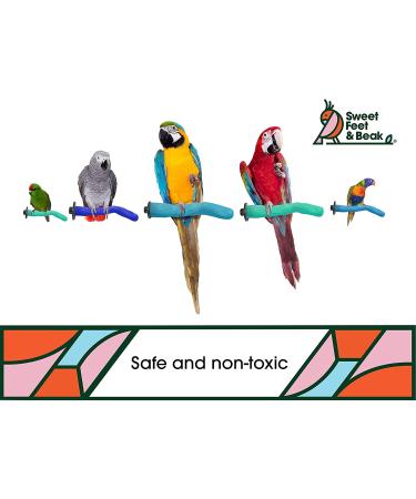 Safety Pumice Perch for Birds | Trim Nails and Beak | Promote Healthy Feet | Non-Toxic | X-Small 6 Blue - Buy Online on GoSupps.com