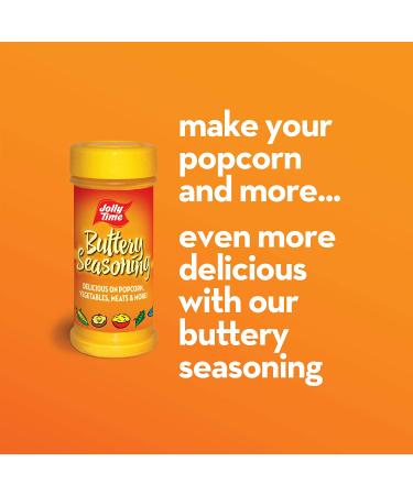 Jolly Time Popcorn Seasoning Salt Movie Theater Butter Powder Shaker 6 oz (Pack of 4) - Perfect for Concession & Cooking - Buy Online on GoSupps.com