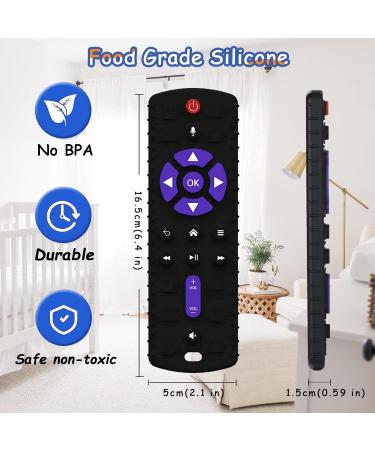 TKLake Baby Teething Toy - Remote Control Baby Teether Relief Toy for 0-6 Months Boys and Girls (Black) - Buy Online on GoSupps.com
