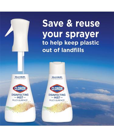 Clorox Disinfecting Mist Refill 16oz - Eucalyptus Peppermint Multi-Surface Disinfectant - Buy Online on GoSupps.com