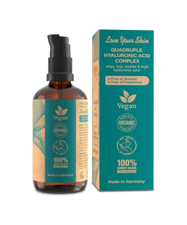 Organic Hyaluronic Acid Serum for Face | Best Hyaluronic Acid (Oligo) + 4 Hyaluronic Sizes - Highly Dosed | Hydrating Serum - Aging-Aging Moisturizer Fragrance-Free | Made in Germany 1.7 Fl Oz (Pack of 1) - Buy Online on GoSupps.com