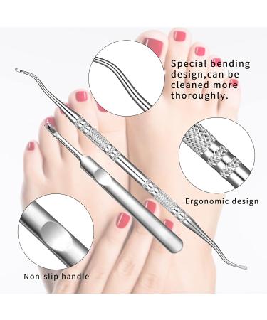 Bestomrogh 5 Foot Razor & Pedicure Set - Professional Corneal Foot Fish Fork with 10 Replacement Blades & Case - Ideal for Smooth Healthy Feet - Buy Online on GoSupps.com