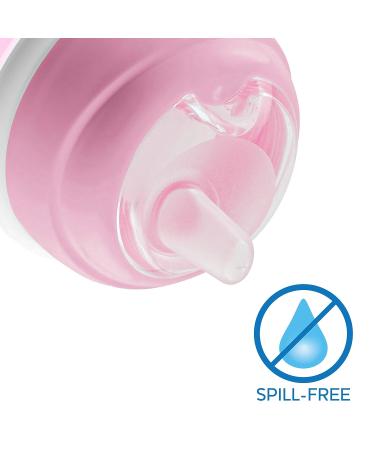 Chicco Soft Silicone Spout Sippy Cup 7oz Pink - Spill-Free Transition Cup for Babies 4m+ | Buy Online - Buy Online on GoSupps.com