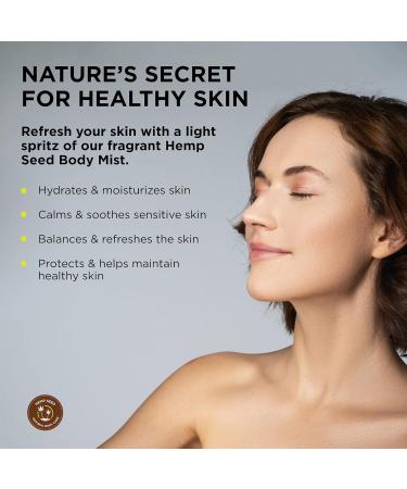 Hemp Seed Body Mist - 8 fl oz - Moisturizes Invigorates & Protects Skin - With Hemp Seed Oil Chamomile & Aloe Vera - Vegan Cruelty Free Isle of You - Buy Online on GoSupps.com