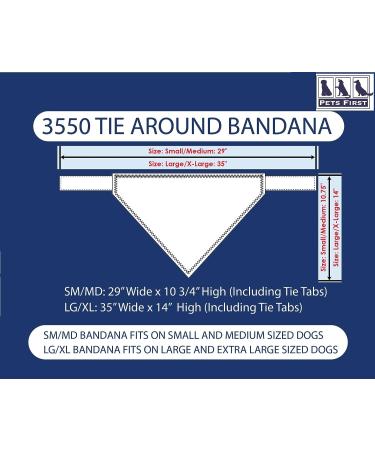 MLB Los Angeles Dodgers Dog Bandana | Small/Medium Team Color Bandanna for Pets by Pets First - Buy Online on GoSupps.com