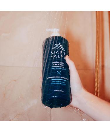 Oars + Alps Men's Sulfate-Free Shampoo | Kelp & Algae Infused | Fresh Ocean Splash | 32 Fl Oz - Shop Internationally - Buy Online on GoSupps.com