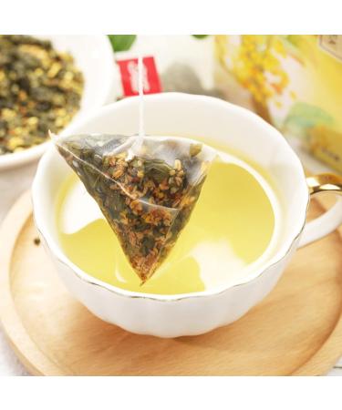 Yctze Oolong Osmanthus Fragrans Flower Tea Triangle Bags - Chinese Tea for Home, Office, Hotel - Daily Life Essential - Buy Online on GoSupps.com