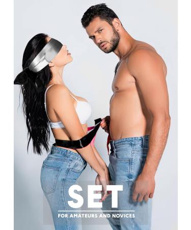 Adjustable Silk Eye Mask Set - Comfortable Satin Blindfold & Sleep Mask Kit for International Shipping - Buy Online on GoSupps.com