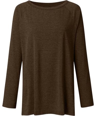 TARIENDY Women's Long Sleeve Ombre Tunic Top - Coffee, XX-Large - Buy Online on GoSupps.com