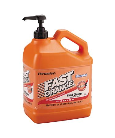 Permatex 25219 Fast Orange Pumice Lotion Hand Cleaners  Citrus  Bottle with Pump  1 gal
