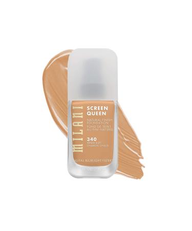 Milani Screen Queen Liquid Foundation Makeup - Cruelty Free Foundation With Digital Bluelight Filter Technology (Warm Buff) 340-Warm Buff