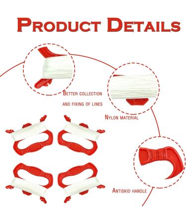 Buy 4-Piece Durable Dragon Cord Coil Kit - Red Leash Kite Roller for Outdoor Family & DIY Activities | Premium Dragon Accessories - Buy Online on GoSupps.com