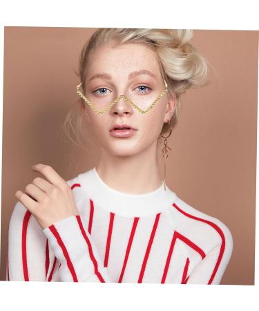 Buy Hakidzel Decor Glasses Frame - Rhinestone Street Style European & American Design 14.8x14.2cm | International Shipping Available - Buy Online on GoSupps.com