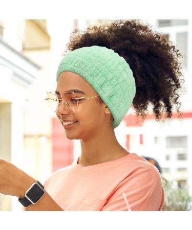 6 Pack Extra Wide 5 Inch Microfiber Headband Set for Thick and Curly Hair - Spa Facial Headbands in 6 Colors - Buy Online on GoSupps.com