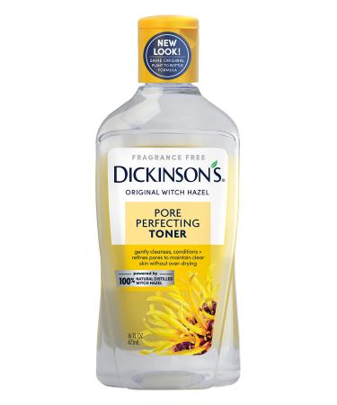 Dickinson's Original Witch Hazel Pore-perfecting Toner, 100% Natural, 8 Ounce, 6 Count Pore Perfecting (8 Fl Oz, Pack of 6)